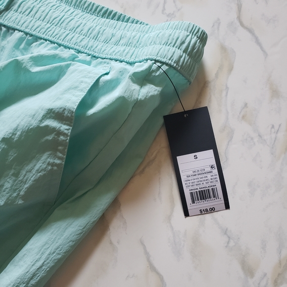 Womens Swim Shorts Small Mint Blue Mesh Pockets Draw String - Picture 5 of 5